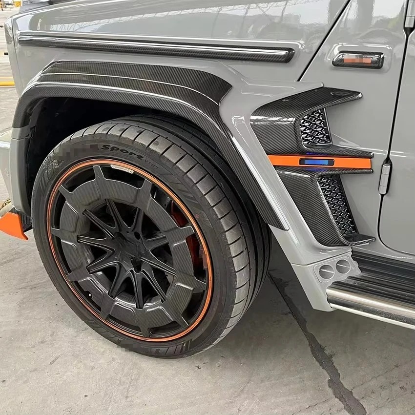 Upgrade Exterior Carbon Body Kit Dry Carbon Fiber Fender Vent For  G63 Kit G Class G500 G550 2019-2024 W464 G63